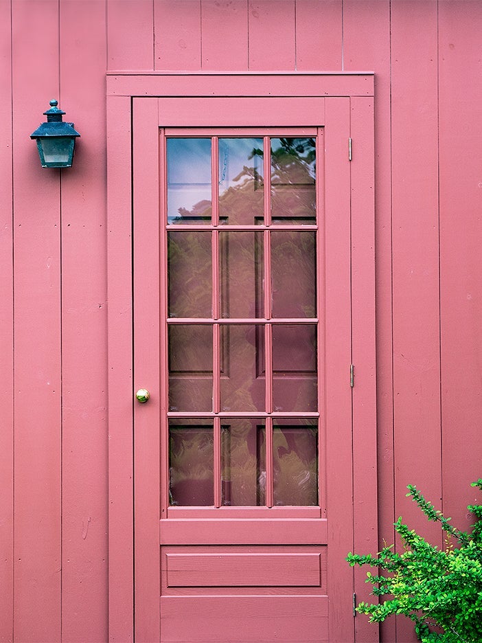 best housewarming gifts - pink front door