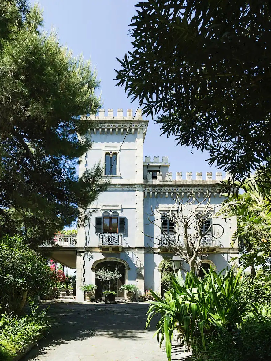 Art Nouveau-style Airbnb castle in Italy