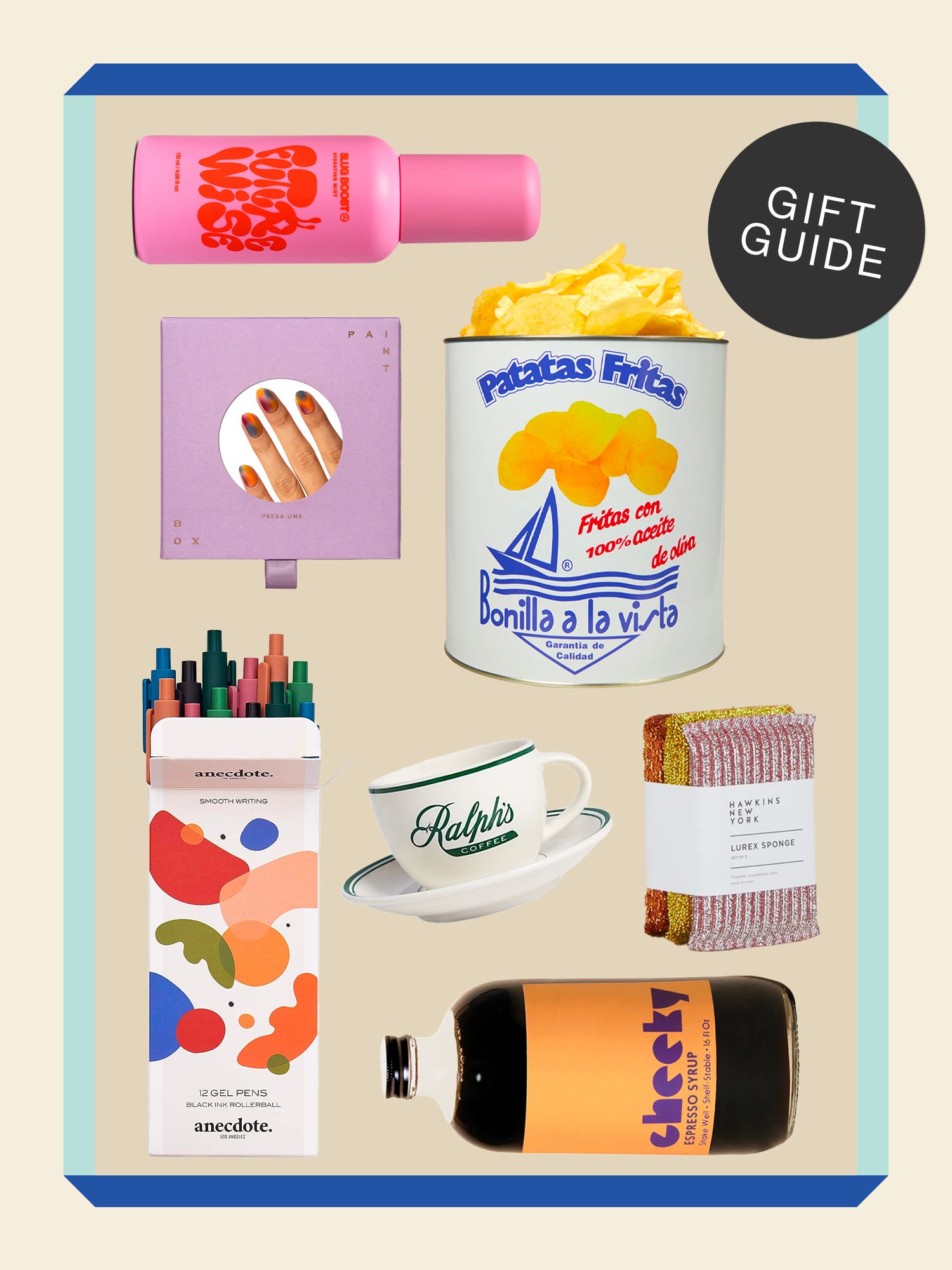 Secret Santa Gift Guide collage of products