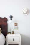 black plug in wall sconce