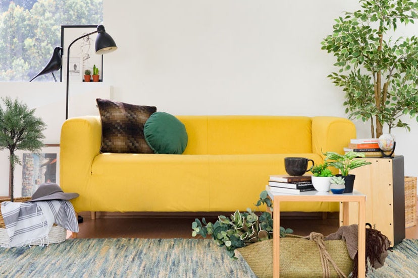 yellow couch