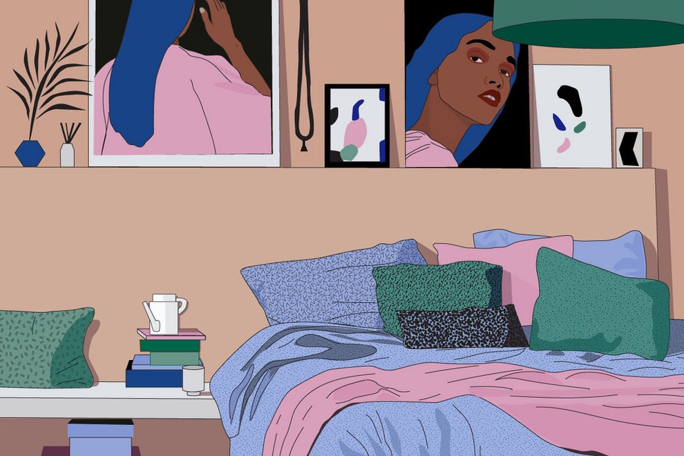 illustration of bedroom