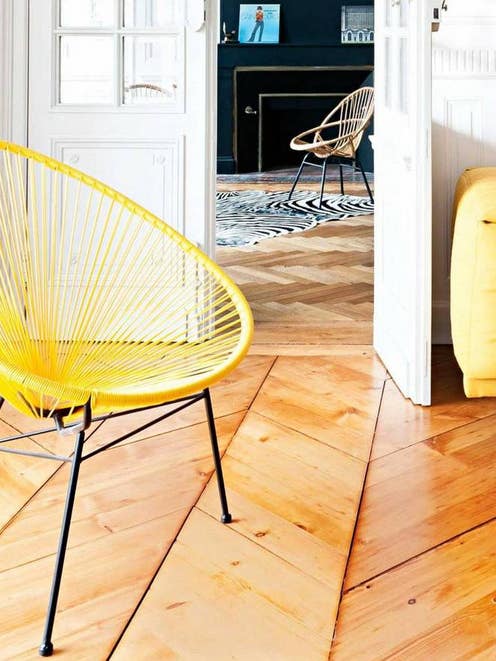 yellow acapulco chair