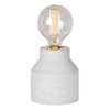 concrete accent lamp with edison light bulb