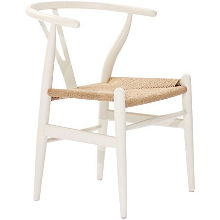 white and neutral dining chair