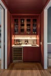 dark. red bar cabinets