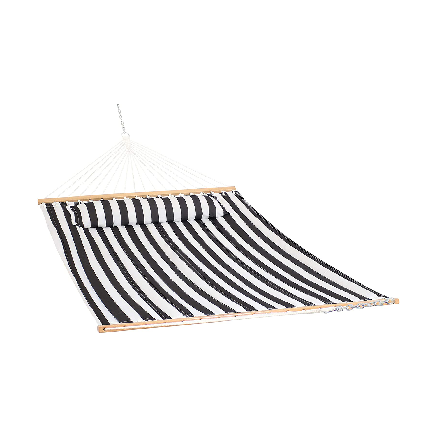 Sunnydaze Quilted Fabric Hammock and Pillow