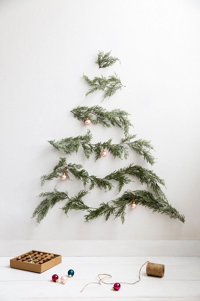 christmas tree alternatives ideas for small spaces lined pine