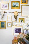 Gold and White Gallery Wall