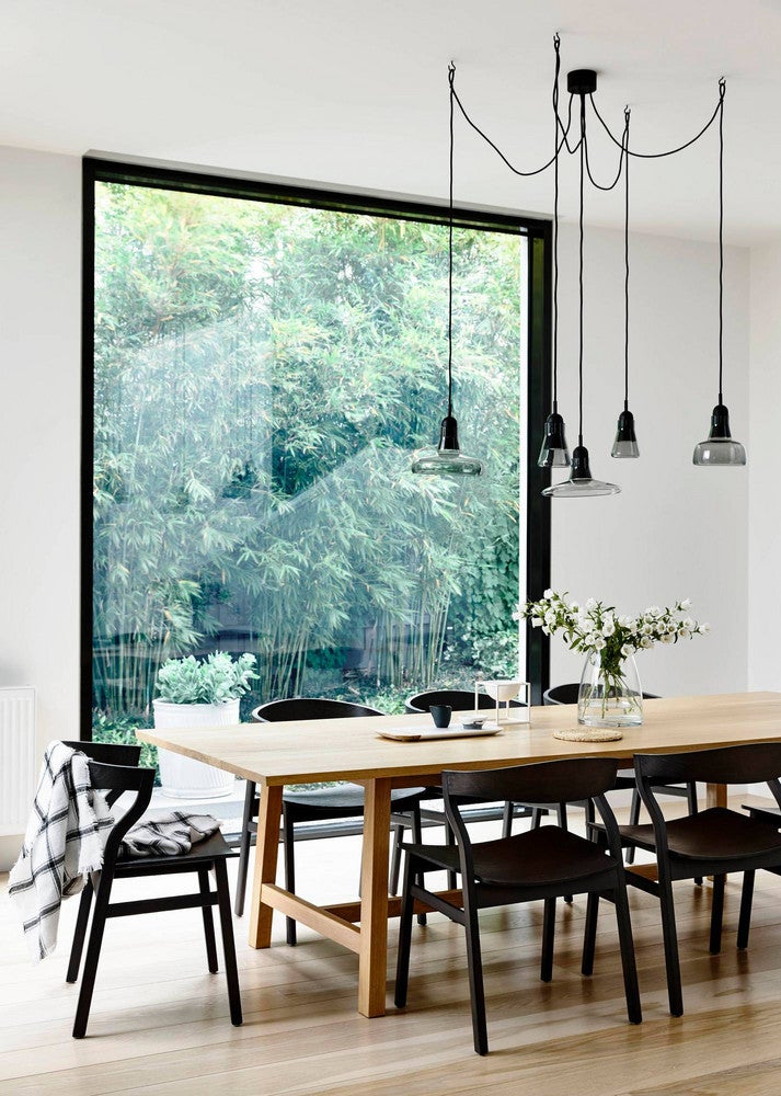 The Modern Dining Room For The Fashionable Girl Black and White and Wood Dining room