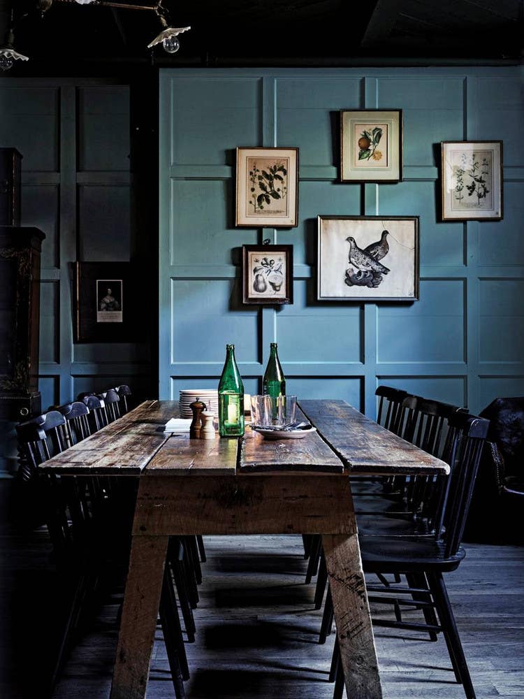 Blue Dining room
