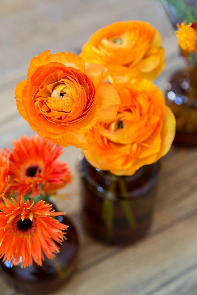 Thanksgiving Centerpiece Ideas Orange Flowers