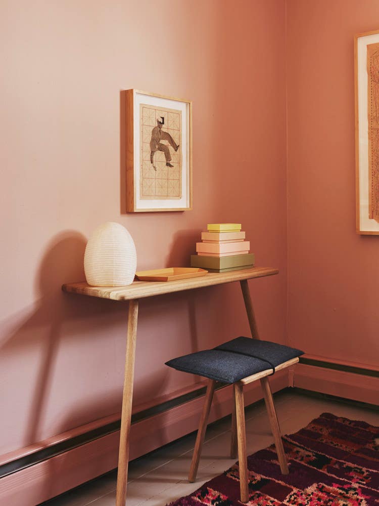 Orange and Pink Entryway