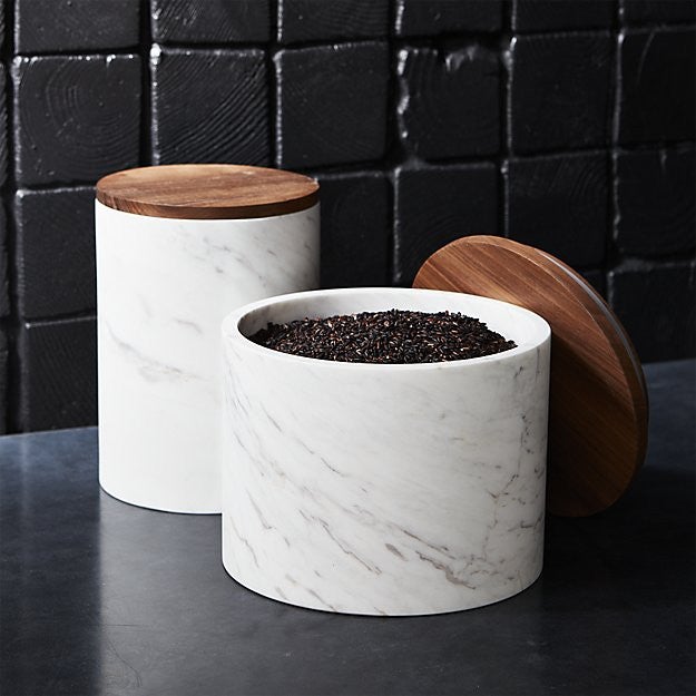 Ross Cassidy’s Collab With CB2 Is A Minimalist’s Dream: Ishi Marble Canisters