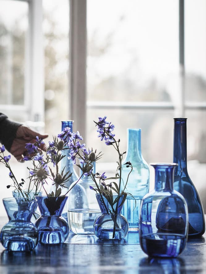 ikea stockholm collection hand-blown glass