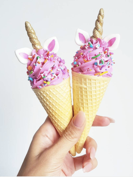 Unicorn Food is Real and as Magical as it Sounds: Unicorn Cake Cones