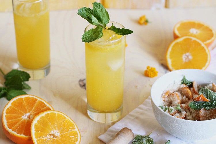 9 Cool Cocktails Made with Vinegar (Yes, That’s a Thing): Tangerine Mint Shrub