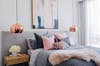 Bedroom Color Tricks For Falling Asleep Faster: pops of pink