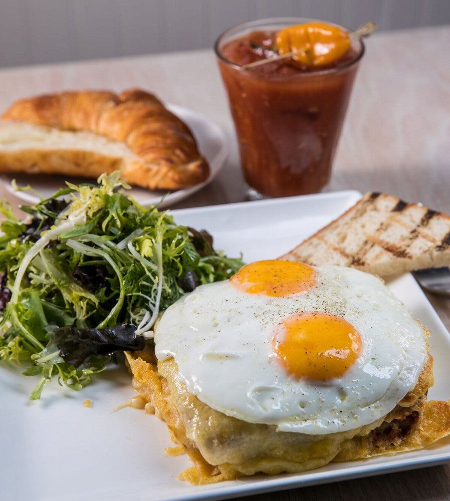 Inside NYC’s New French Bistro and Our Favorite Brunch Recipes- Little Frog "Croque Madame" recipe