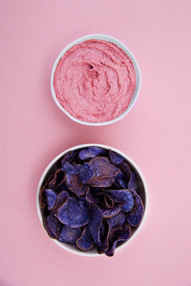 Blue and Pink and Purple Food