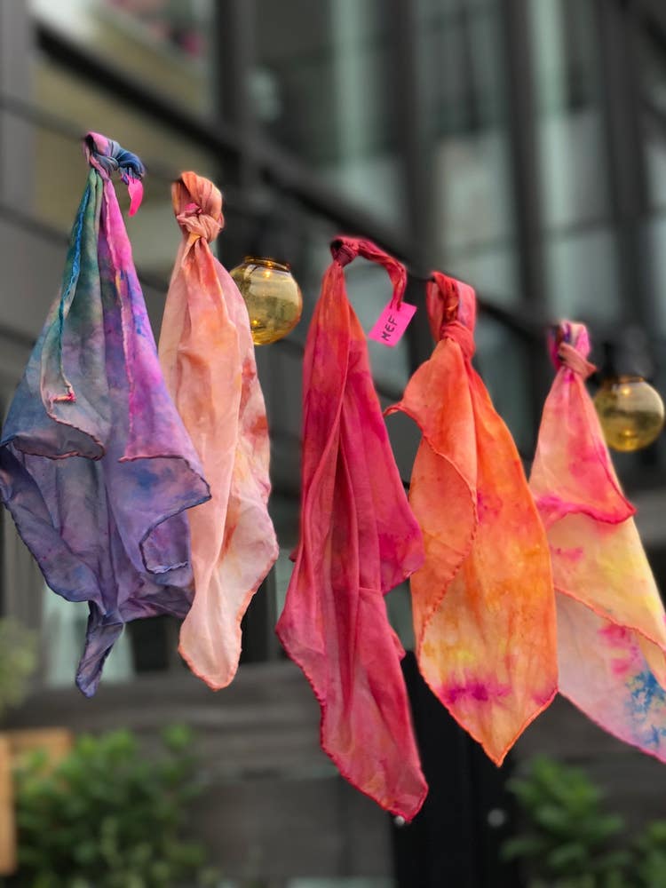 How to Make a Colorful Silk Scarf in Under an Hour