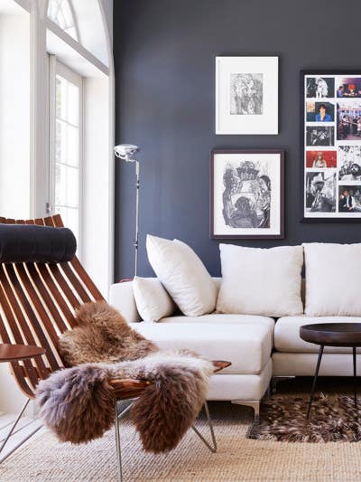 A Charcoal Grey Gallery Wall in a Contemporary LA Home
