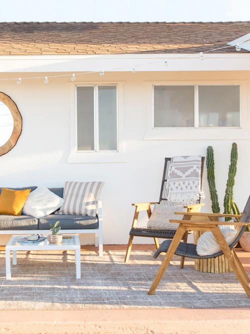 Tour a Bohemian Patio Located in the Desert