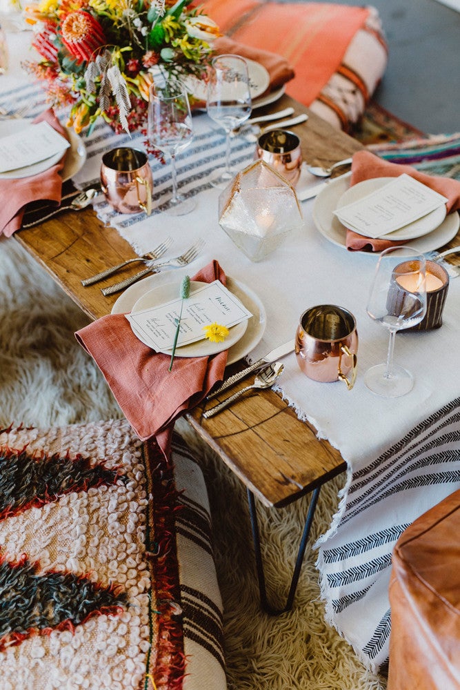 thanksgiving table rustic chic