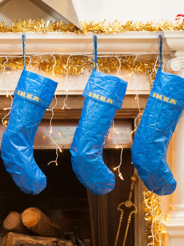 ikea frakta bag holiday stockings