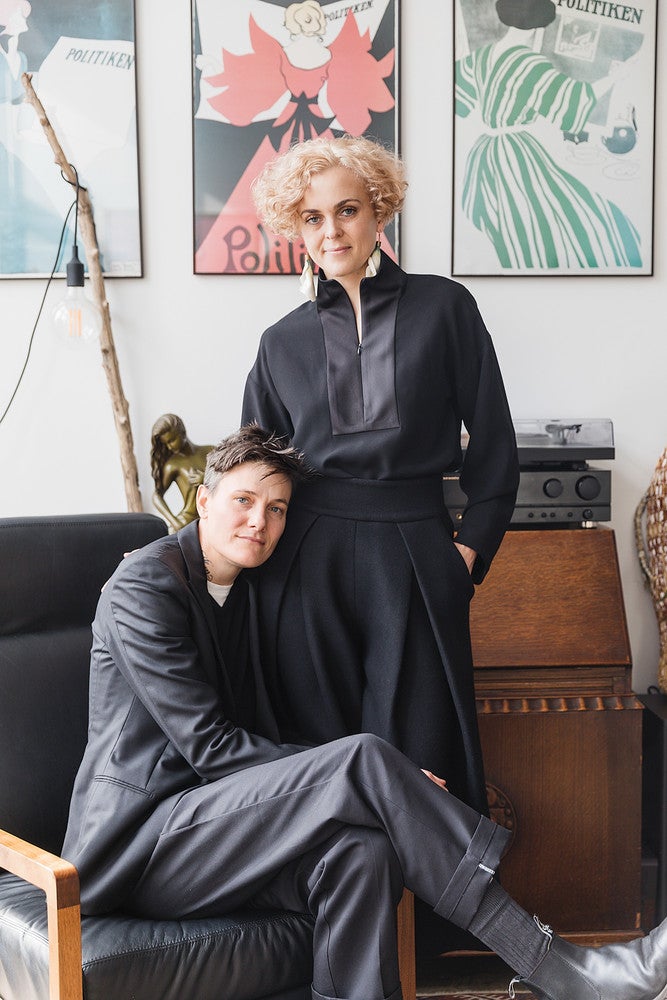 Casey Legler (Left), with her wife Siri May.