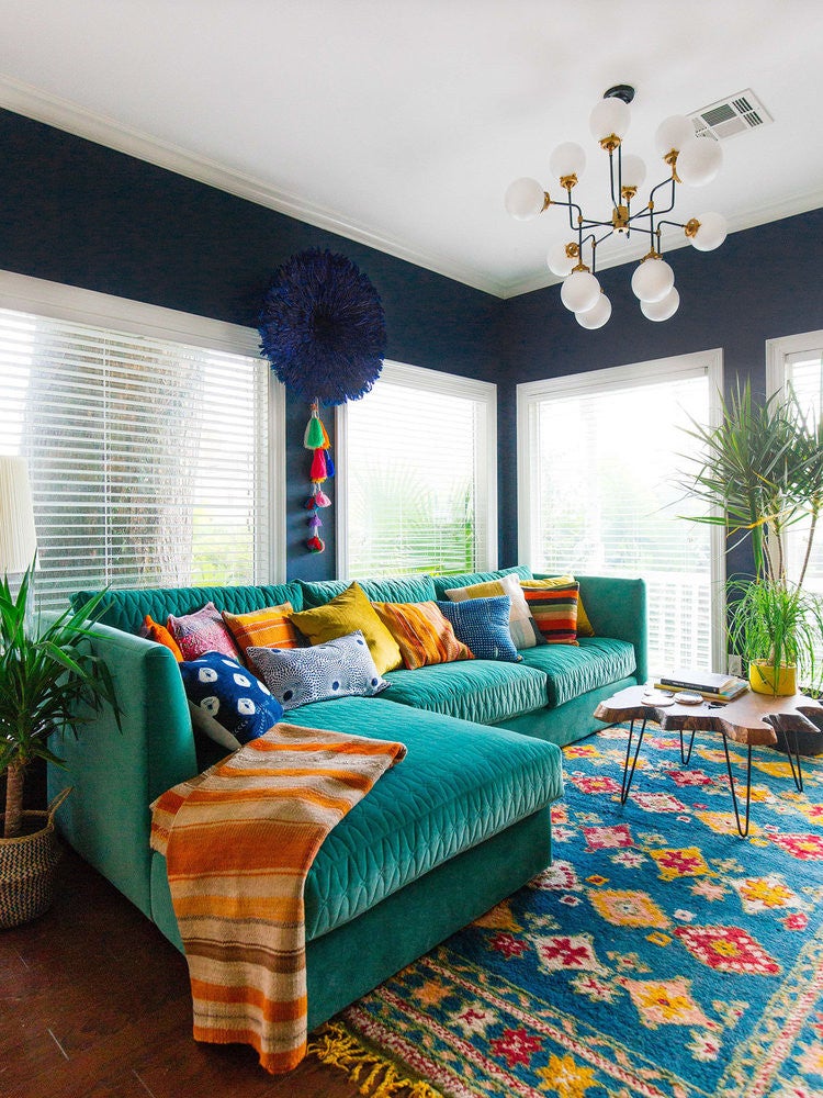 Vibrant Bohemian inspired Living Space