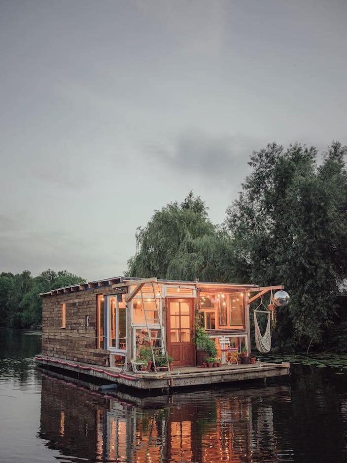 These Tiny Floating Homes Double as Art Studios