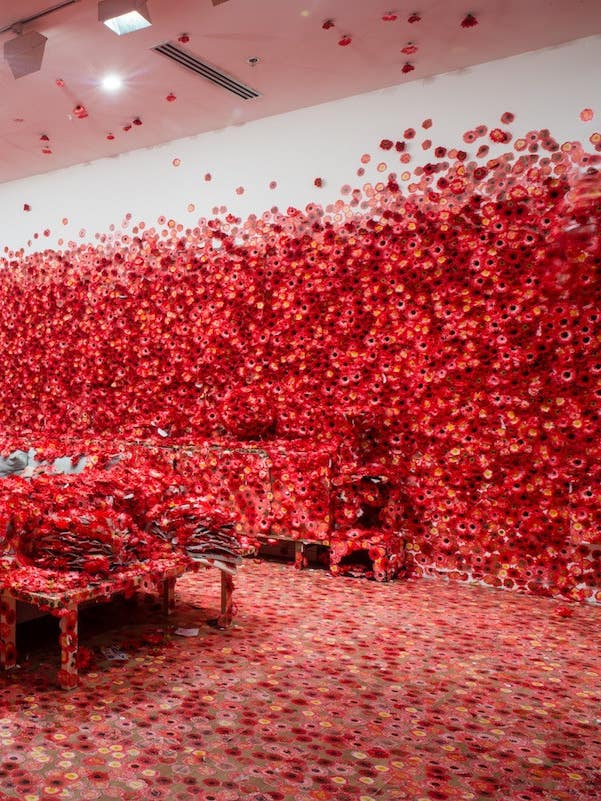 See an Apartment Completely Taken Over by Flowers