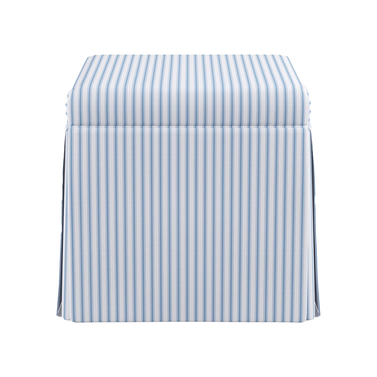 Striped Skirted Ottoman The Inside