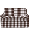 checkered sofa