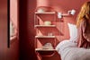 red painted room