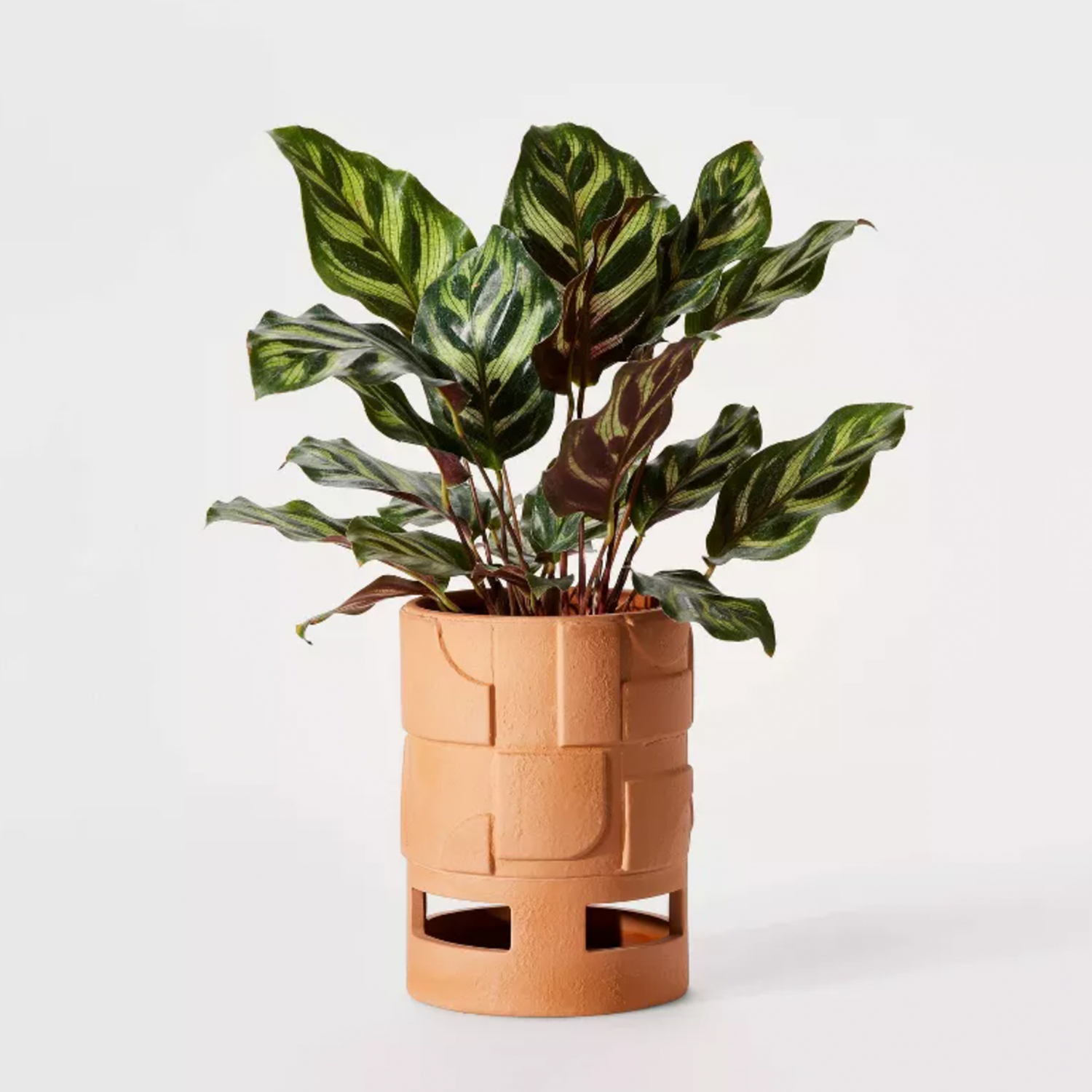 Footed Terracotta Outdoor Planter Pot