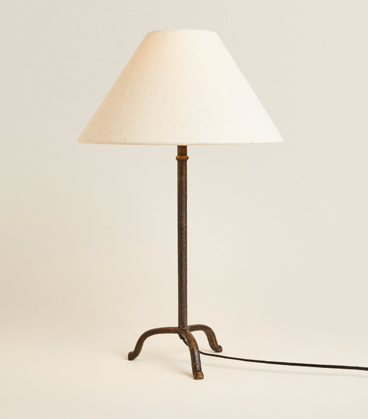 simple metal lamp