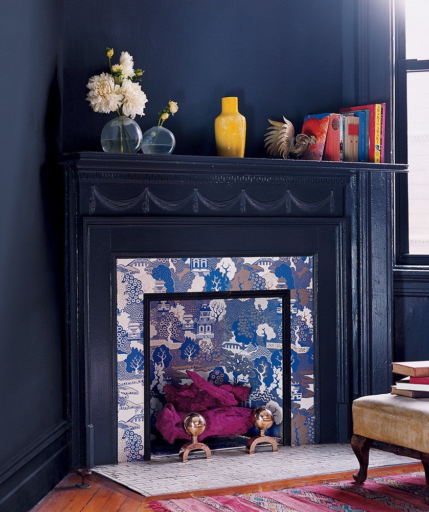mantel decorating ideas for spring Black Bedroom with colorful vases