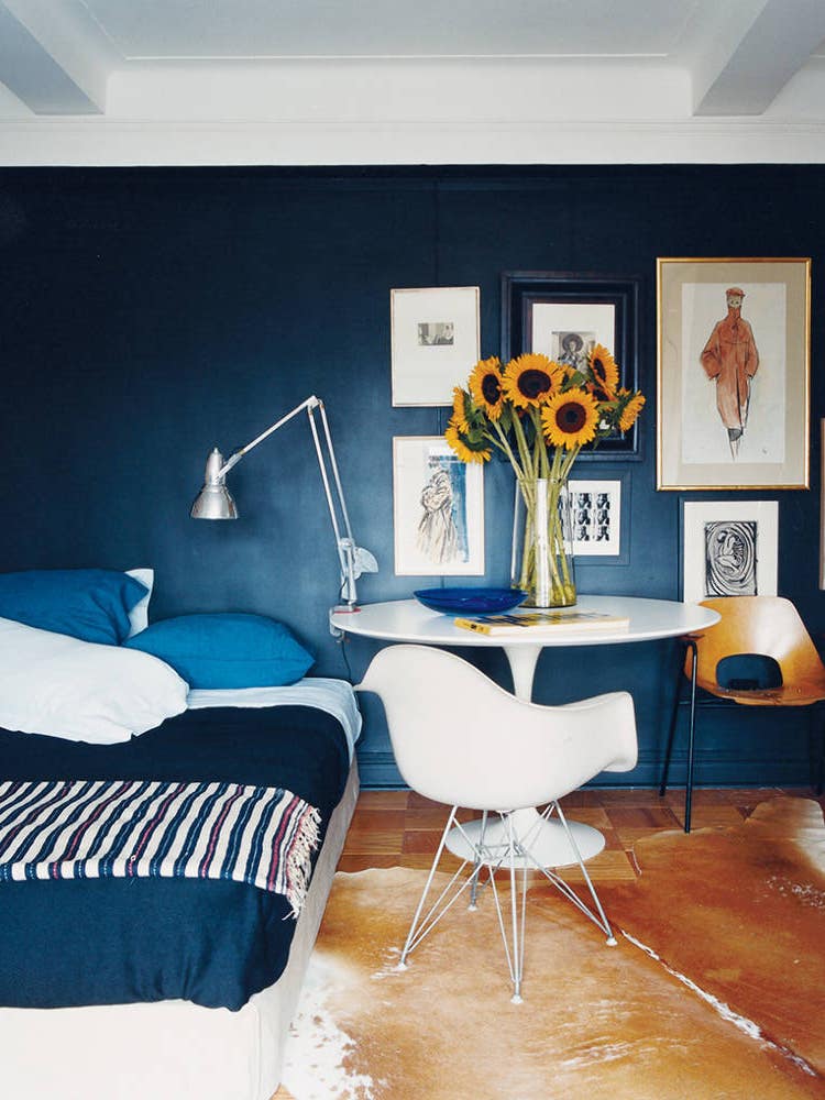 decorating with blue