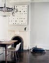 Jenna Lyons Black and Gray and White Dining room