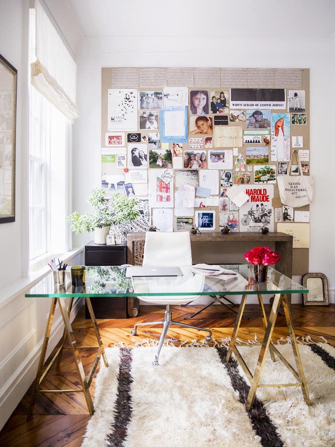West Village Townhouse Alison Cayne White Office