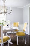 White and Yellow Dining room