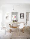 Anne Ziegler White and Wood Dining room