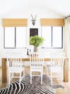 White and Wood Dining room
