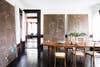Brown and Taupe and White and Wood Dining room