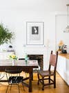 White and Wood Dining room