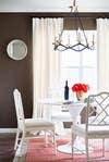 Brown and White Breakfast room