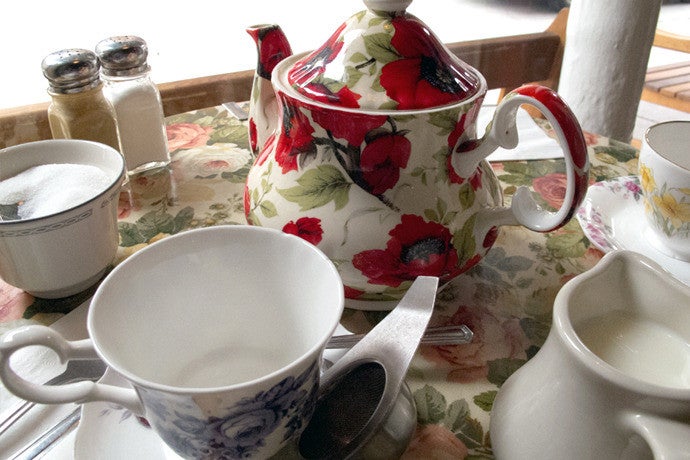 while we were out: tea & sympathy