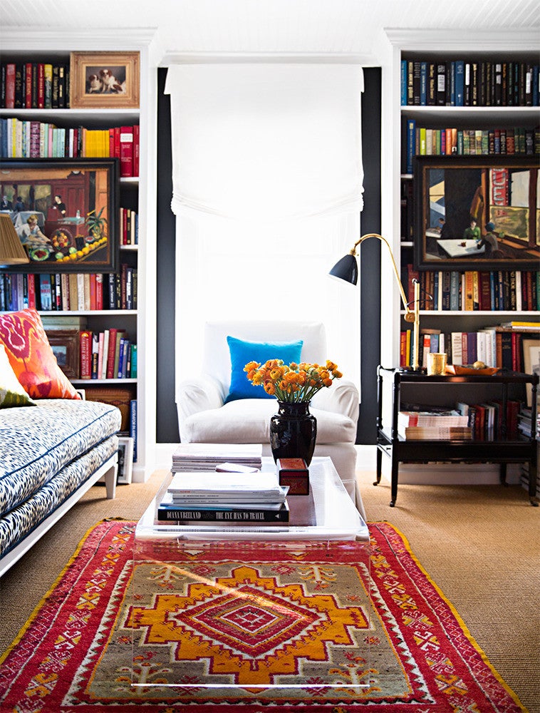 Black and Red Home library